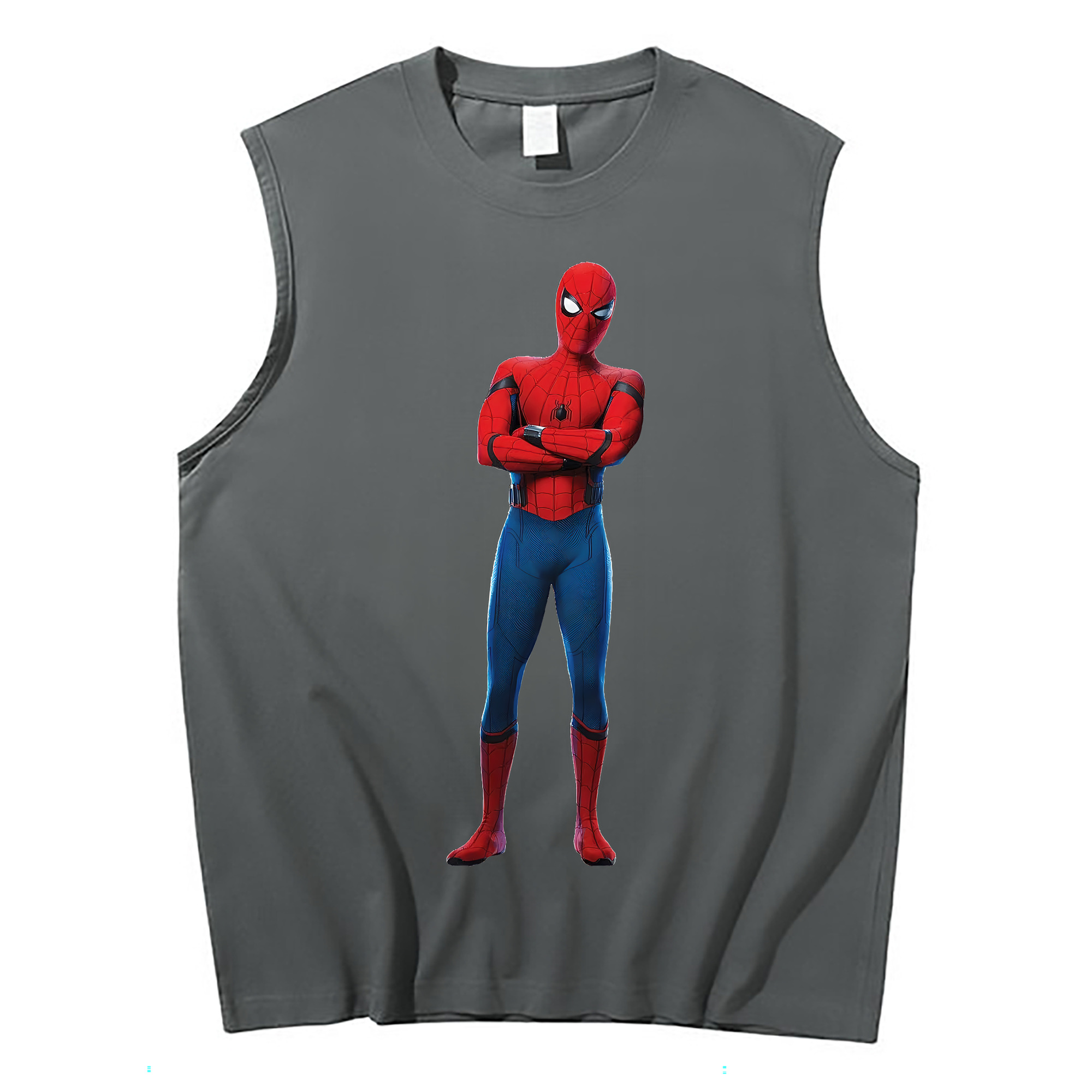 （画像用） Spider Man スパイダーマン コットン100％タンクトップ（フロントプリント）